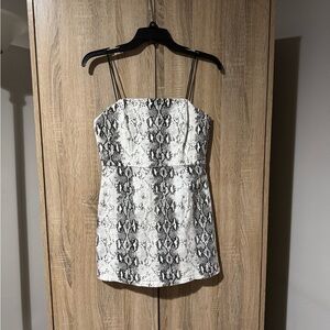 Mini snake skin dress